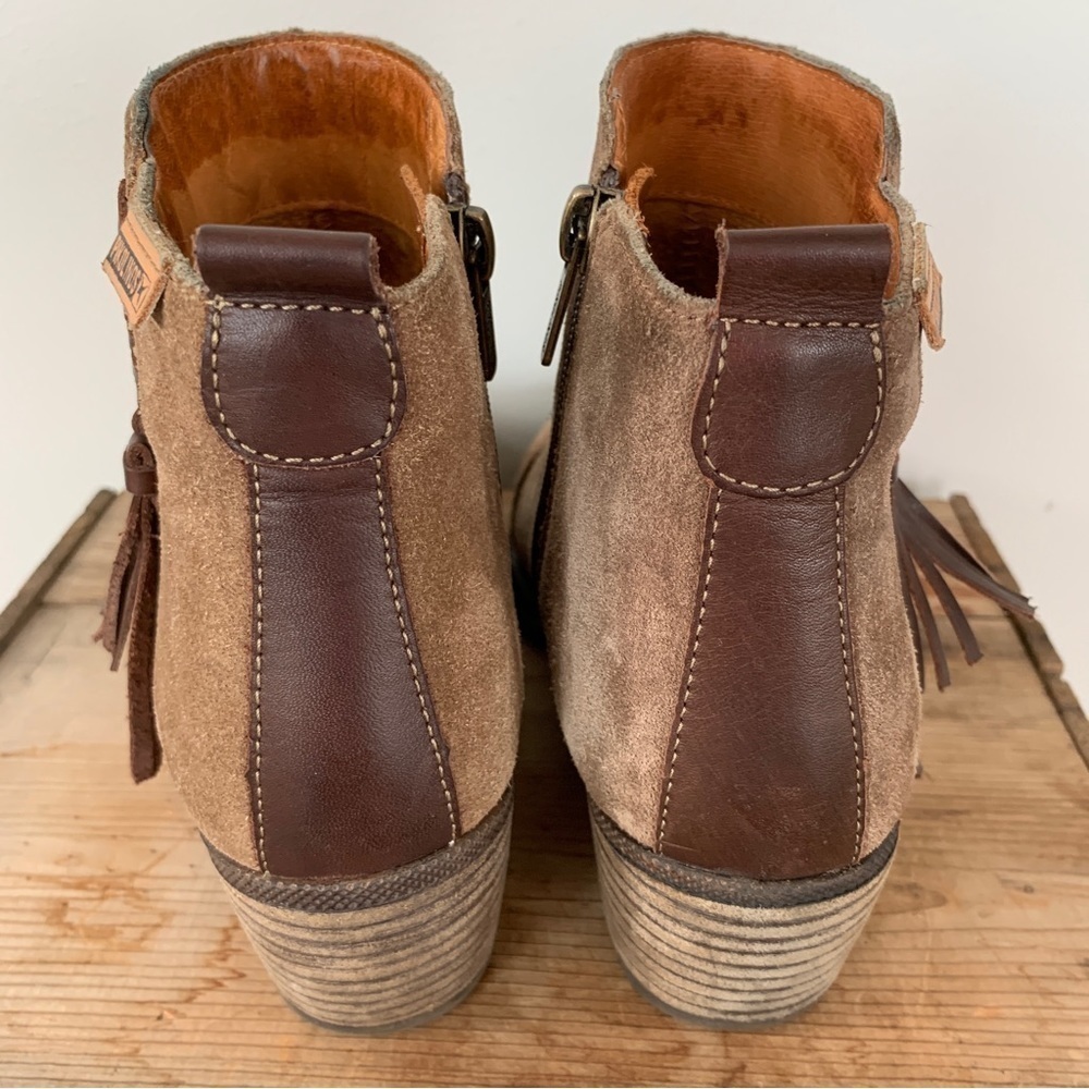 Pikolino‎ Suede Booties with Leather Tassel Detail Size 37/7 - Picture 4 of 9